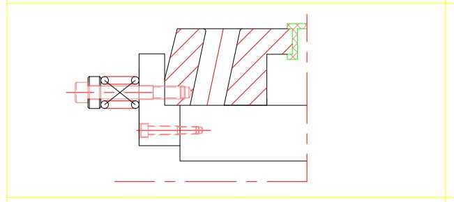 利用弹簧螺钉和挡板限位