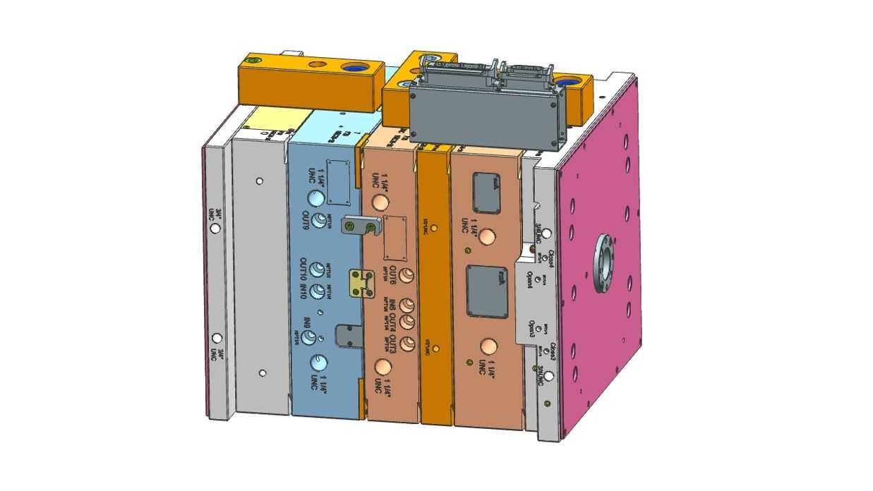 美制UNC标准全3D出口模具设计案例-DME标准详解