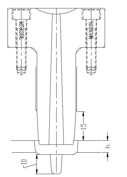 三板模中间浇口套设计图